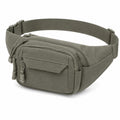 Bauchtasche 30 x 16 x 8 cm aus Textilgewebe Olivgrün mit Reißverschluss und verstellbarem Hüftgurt