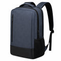 Rucksack 30 x 15 x 45 cm aus Kunstfaser in Dunkelblau für Alltag mit Reißverschlussfächern