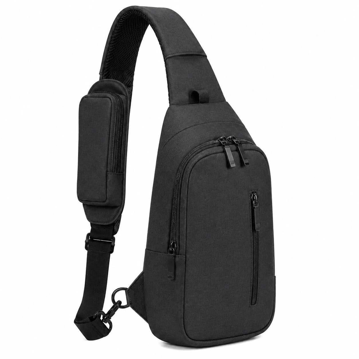 Umhängetasche 32 x 20 x 10 cm aus Polyester Schwarz für Alltag mit Mehrfachfächern